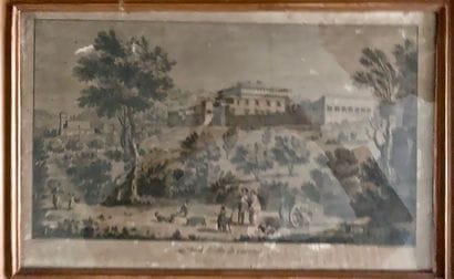 G16 Suite de douze gravures en noir à sujet...