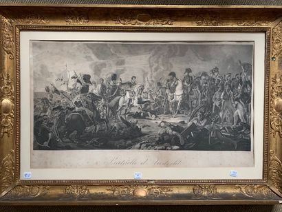 G27. Gravure en noir, LA BATAILLE D'AUSTERLITZ.
Gravée...
