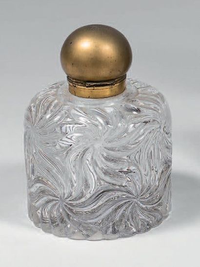 Important encrier en cristal de Baccarat...