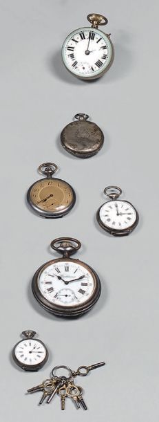 Ensemble de montres de gousset ou de col:...