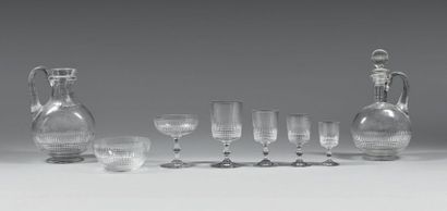 BACCARAT

Service de verres en cristal, modèle...