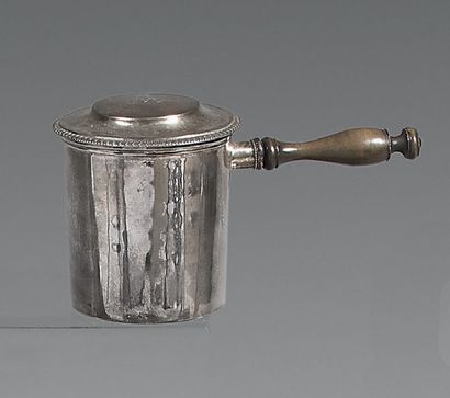 Timbale couverte en argent uni (950), le...