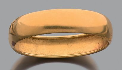 Bracelet rigide ouvrant en or jaune 18K (750),...