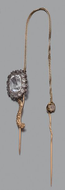 Epingles de Berthe en or jaune 18K (750)...