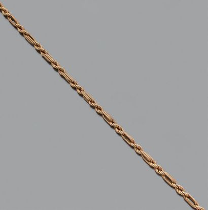 Collier en or jaune 18K (750), à maillons...