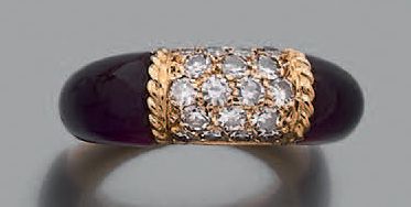 Bague «Philippine» en or jaune 18K (750)...