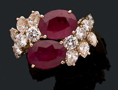 Bague Vous et Moi en or jaune 18K (750),...