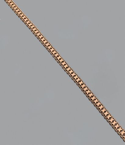 Collier ruban souple en or jaune 18K (750),...