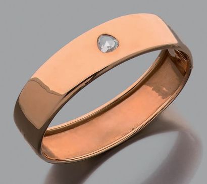 Bracelet rigide ouvrant en or jaune 18K (750),...