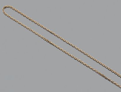 Chaîne à maille forçat en or jaune 18K (750).
Long.:...