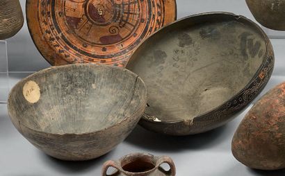 Set of two culinary cups, one of them decorated...