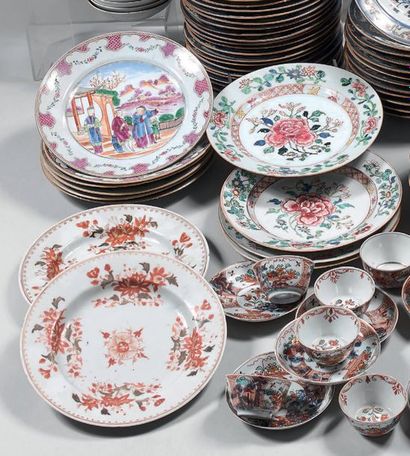 CHINE, Compagnie des Indes - XVIIIème siècle
Set...