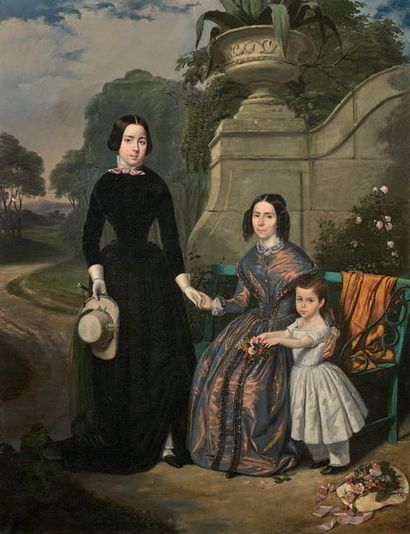 François LAURET (1820-1868)
MÈRE ET SES DEUX...