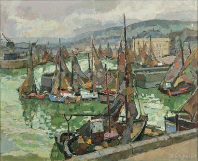 Alfred Jean CHAGNIOT (1905-1991)
THE PORT.
Oil...