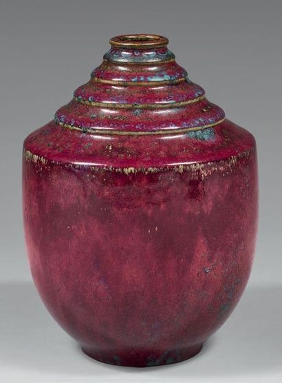 Adrien DALPEYRAT (1844-1910)
Ovoid vase in...