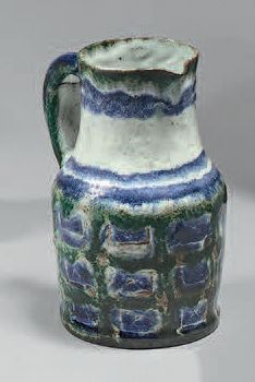 Robert PICAULT (1919-2000)
Ceramic jug enamelled...