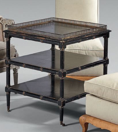 Maison MOISSONNIER
Black lacquered wooden...