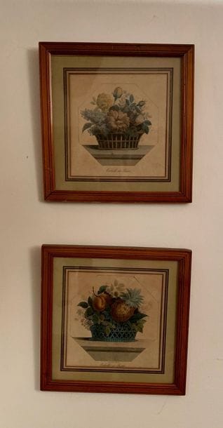 Pair of small fruit basket - flower basket...