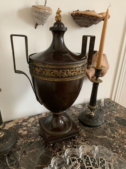Perfume burner in the form of an urn, made...