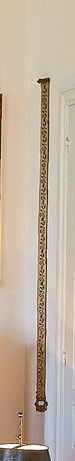 Satin bell cord embroidered with a tapestry...