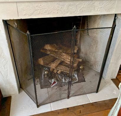 Fireplace set comprising shovel and tongs,...
