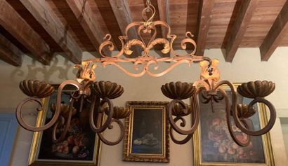 Articulated suspension in wrought iron and...