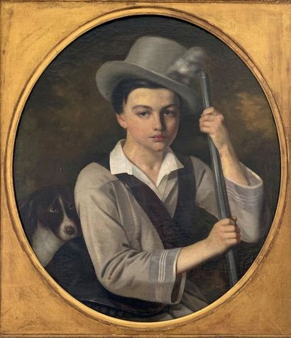Ecole RUSSE, 1853:

PORTRAIT OF A YOUNG MAN...