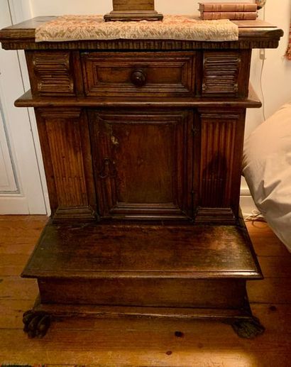 Prayers of God in moulded and carved fruitwood....