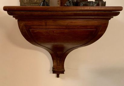 Large sconce bracket made of fruitwood moulded...