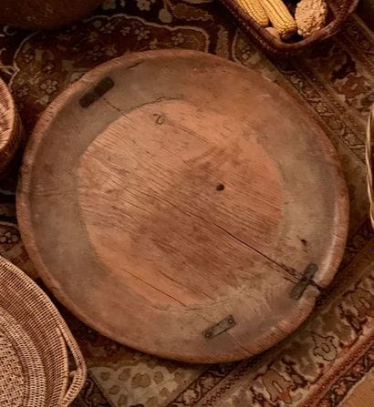 Large wooden grain tray, slots stapled by...
