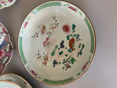 COMPAGNIE DES INDES.
Ensemble en porcelaine...