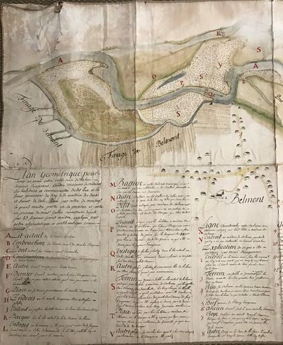 Plan géométrique pour servir au procès entre...