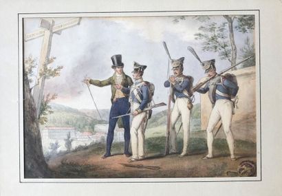 Eugène LAMI (1800-1890), attribué à 
SAUVEGARDE...