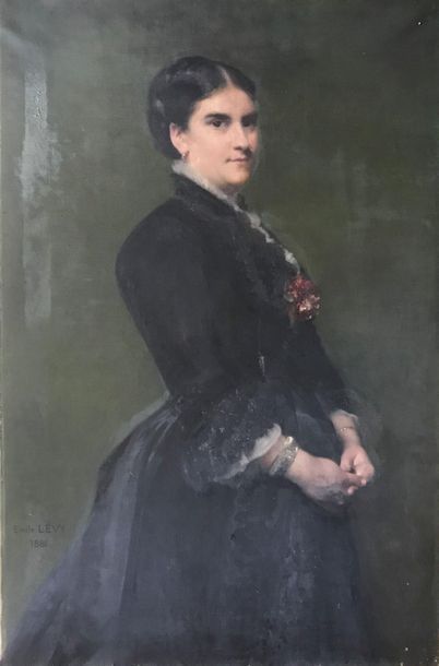 Emile LEVY (1826-1890):

PORTRAIT DE FEMME...