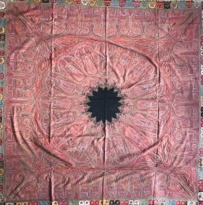 Cashmere shawl from Lyon with palm decoration...