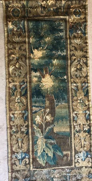 Piece of tapestry Verdure d'Aubusson.
XVIIth...