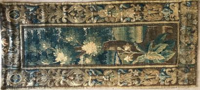 Piece of tapestry Verdure d'Aubusson.
XVIIth...