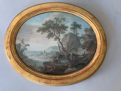 École FRANÇAISE de la fin du XVIIIème siècle:

LAKE...