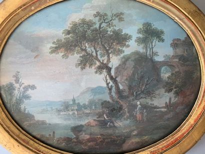 École FRANÇAISE de la fin du XVIIIème siècle:

LAKE...