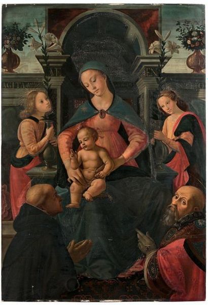 Dans le goût de GHIRLANDAIO:

MADONNA IN...