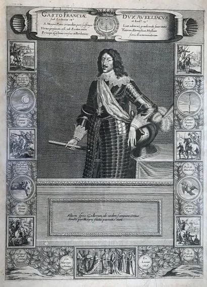 Suite of five engravings in black: Louis...