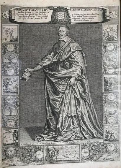 Suite of five engravings in black: Louis...