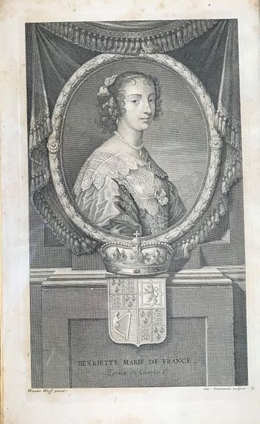 Suite of five English engravings after WERFF:
Henriette...