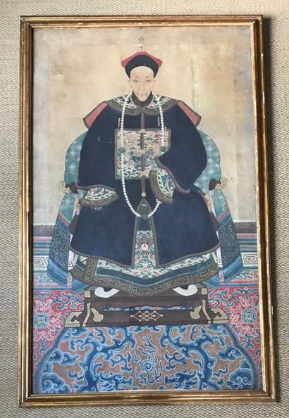 Chine, XIXème siècle.

PORTRAIT OF A SEATED...