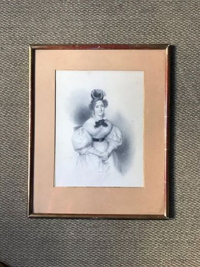 H. de ROCHES:
PORTRAIT DE JEUNE FEMME AU...