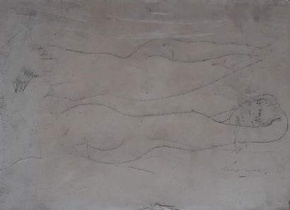 Pierre CREIXAMS (1893-1965):
ETUDE DE NU.
Crayon,...