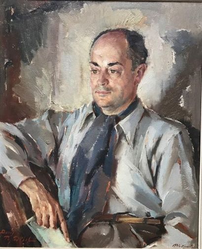 Boris PASTOUKHOFF (1894-1974):
PORTRAIT D'HOMME.
Huile...