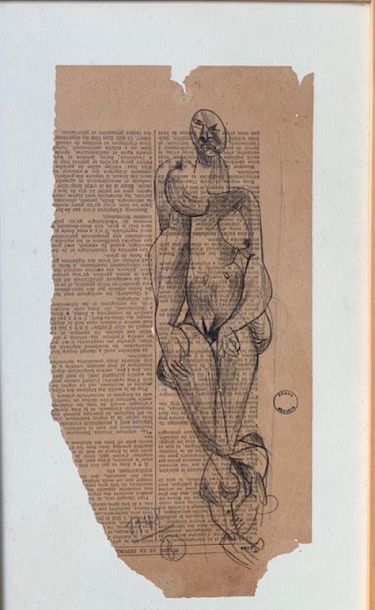 André BEAUDIN (1895-1979):
NU DEBOUT.
Mine...