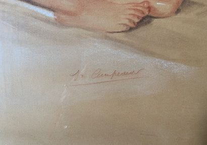 Jules Gustave LEMPEREUR (1902-1985):
NU ALLONGE.
Craie,...