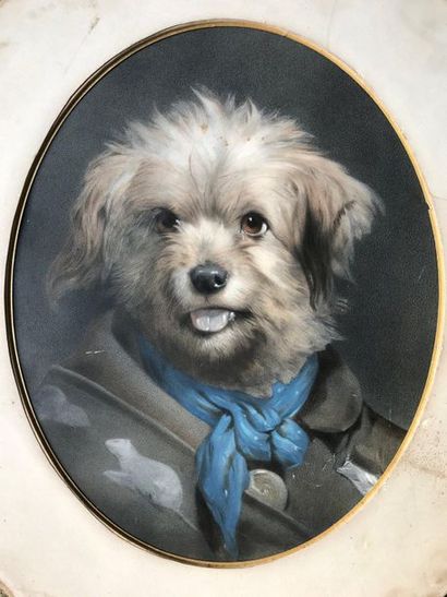 Lithographie en noir rehaussée de couleur:...